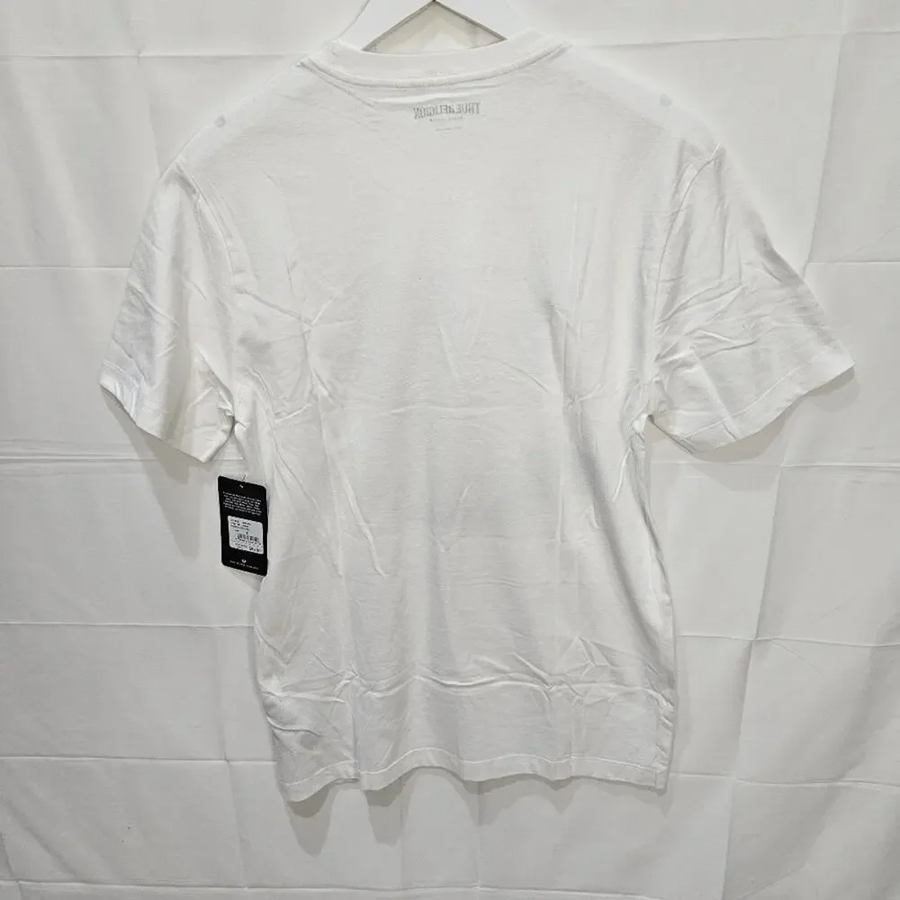 True Religion Shirt White Buddha Logo Small